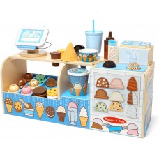 משחק דמיון מעץ דוכן גלידה גדול MELISSA & DOUG 